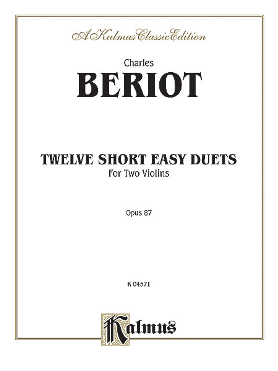 Twelve Short Easy Duets, Op. 87 String Duet scores gallery preview page 1
