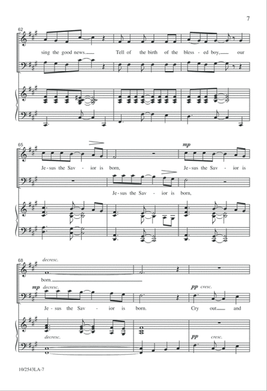 Cry Out 3-Part scores gallery preview page 7