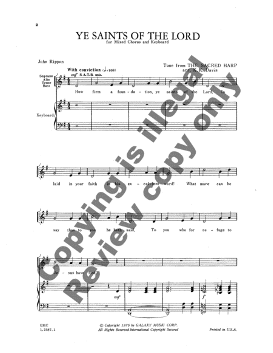 Early American Anthem Book 4-Part scores gallery preview page 3