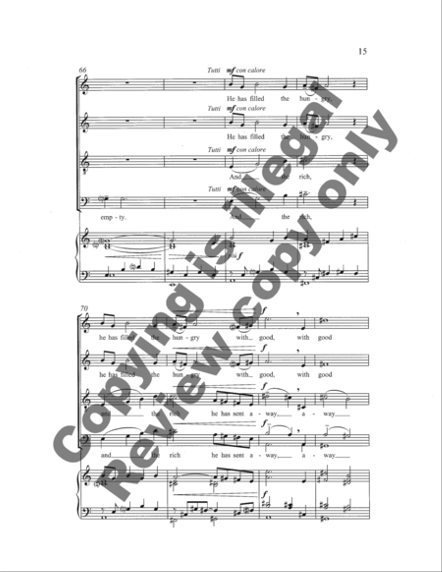 Magnificat Magnificat 4-Part scores gallery preview page 35