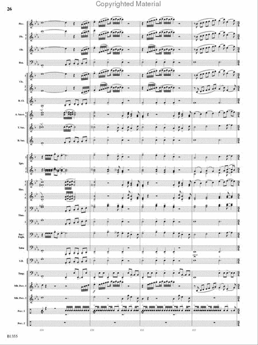 With Ever Joyful Hearts Concert Band scores gallery preview page 24