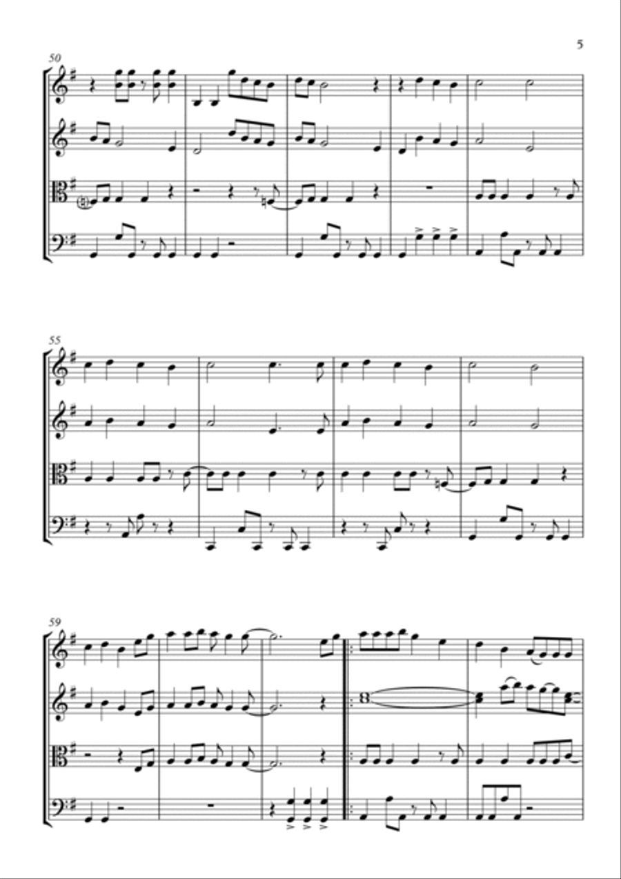 Shake It Off String Quartet scores gallery preview page 5