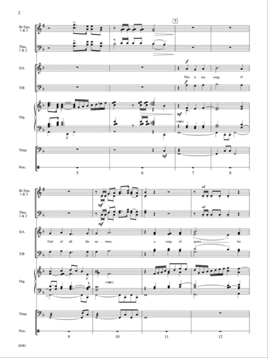 This Is My Song Choir scores gallery preview page 3