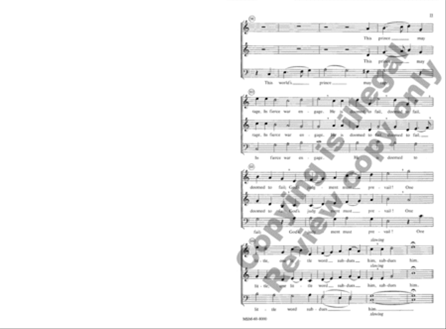 A Mighty Fortress 3-Part scores gallery preview page 11