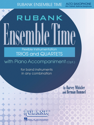 Book cover for Ensemble Time - Alto Saxophone (Baritone Saxophone)