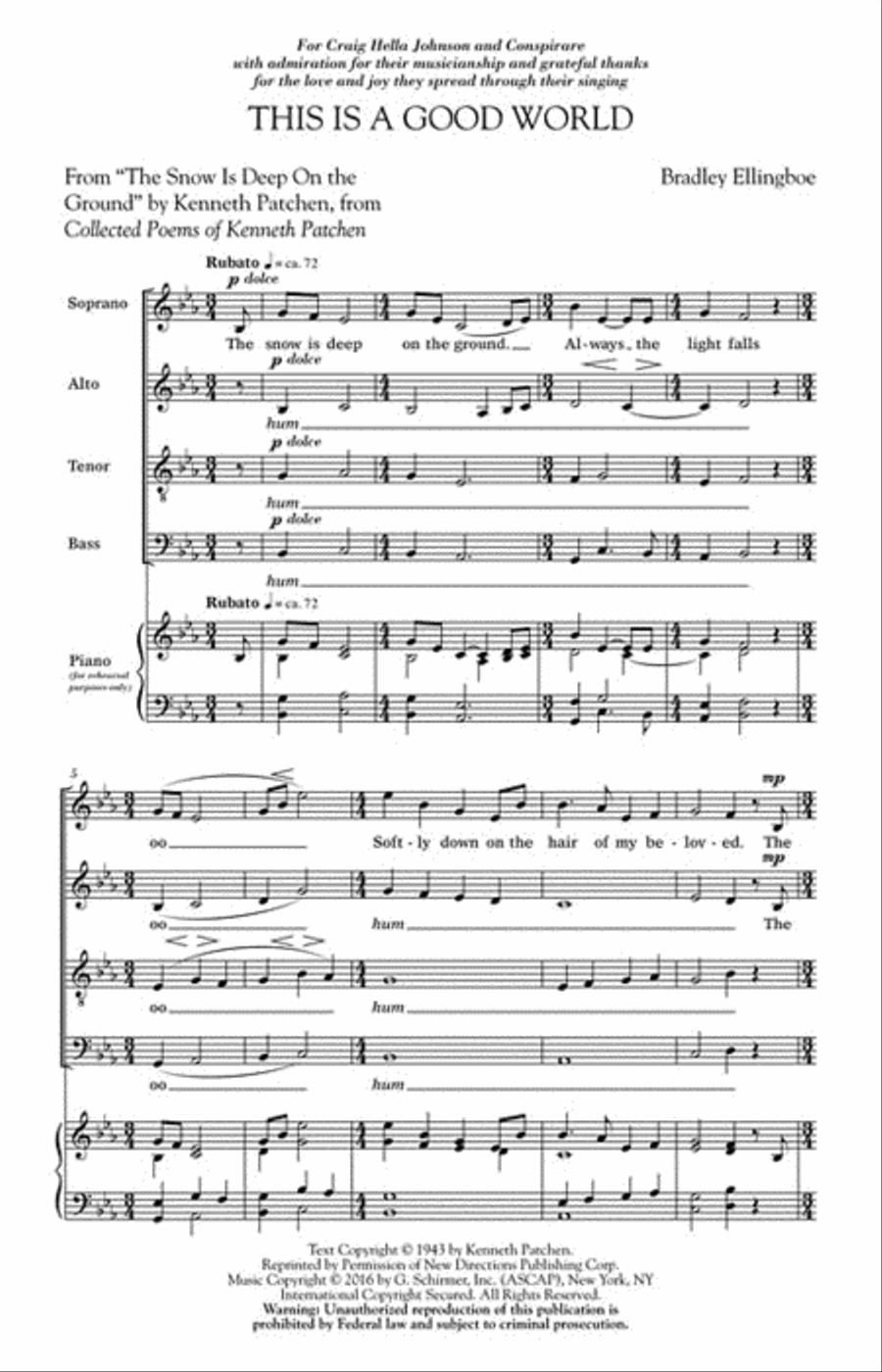 This Is a Good World This Is a Good World 4-Part scores gallery preview page 2