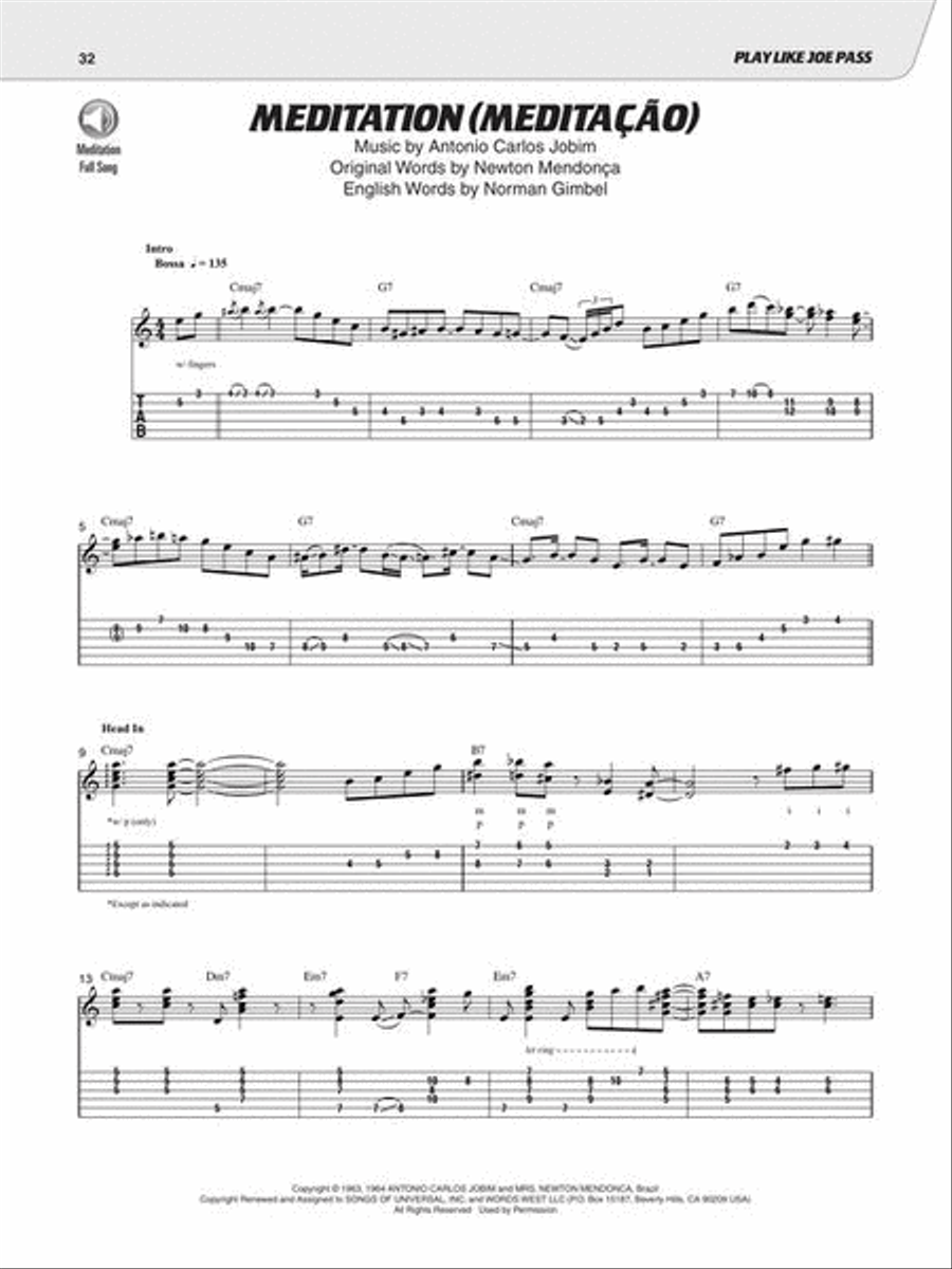 Play Like Joe Pass: The Ultimate Guitar Lesson Book with Online Audio Electric Guitar scores gallery preview page 5