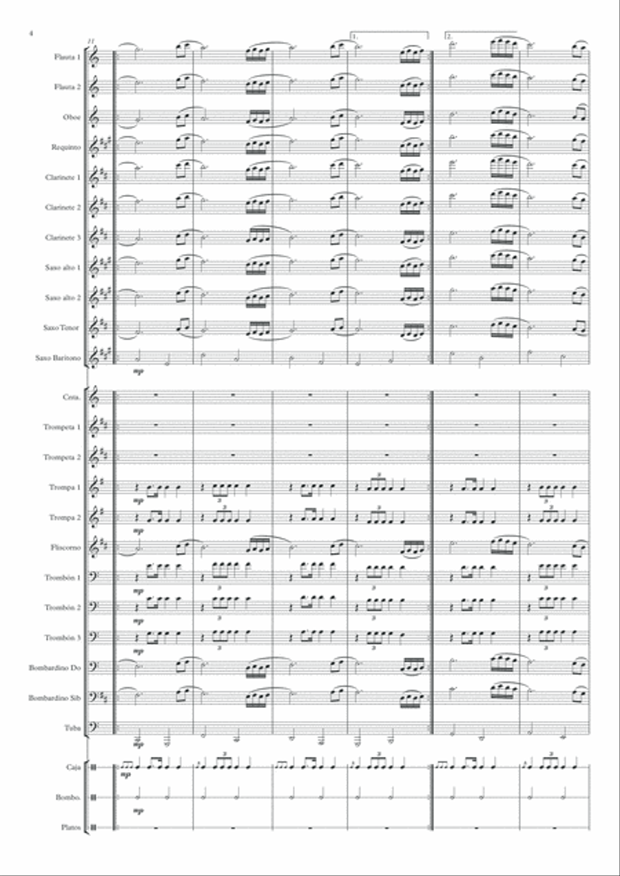 Esperanza Salmantina Concert Band scores gallery preview page 4