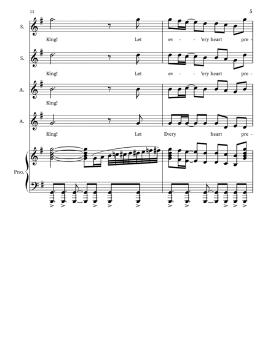 Joy To The World Choir scores gallery preview page 5