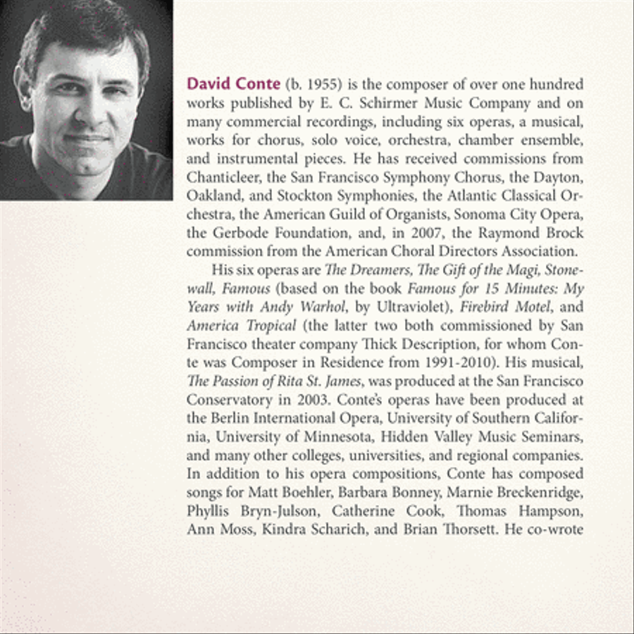 Everyone Sang: Vocal Music of David Conte Voice scores gallery preview page 5