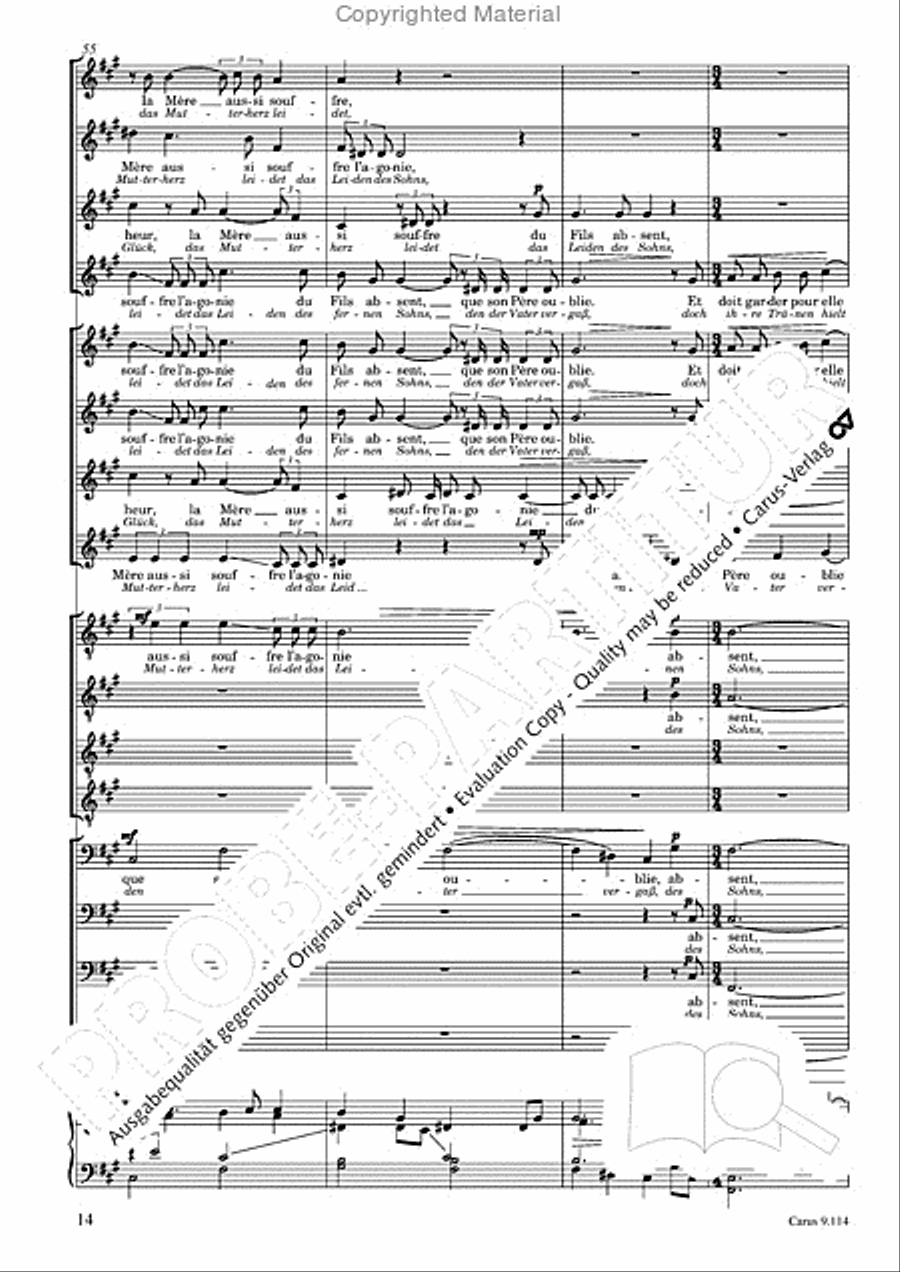 Trois Fragments de son Choir scores gallery preview page 15