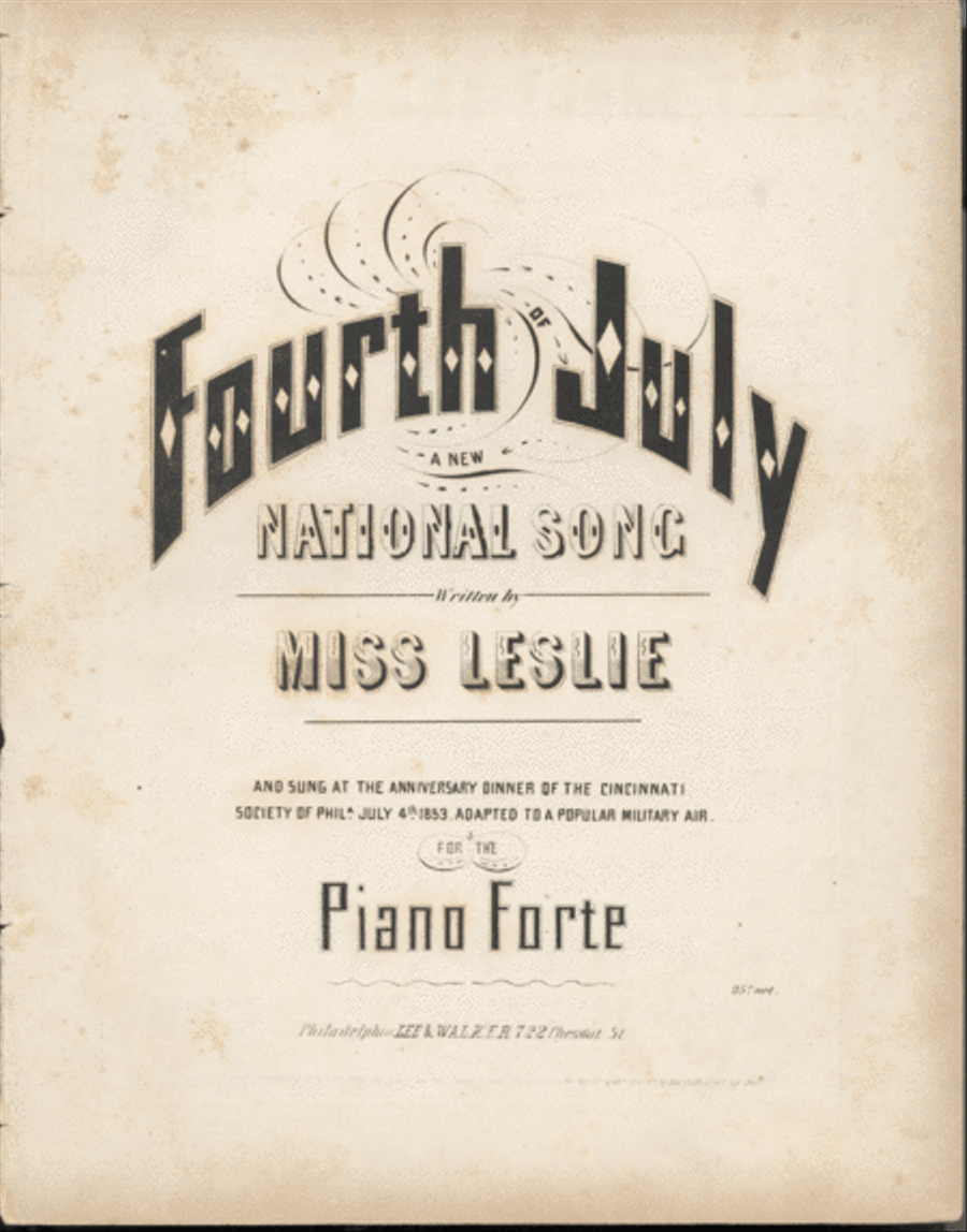 Fourth of July. A New National Song Voice scores gallery preview page 1