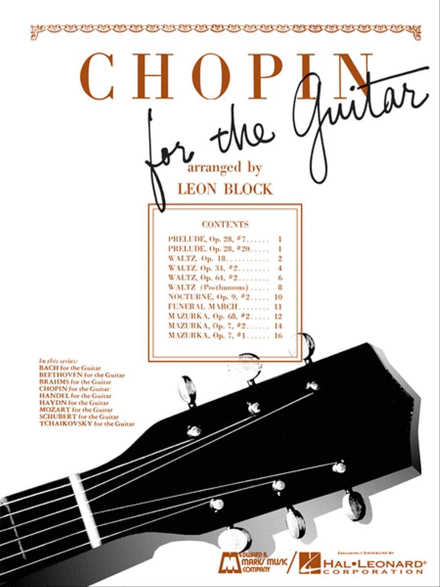 Chopin for Guitar Acoustic Guitar scores gallery preview page 1