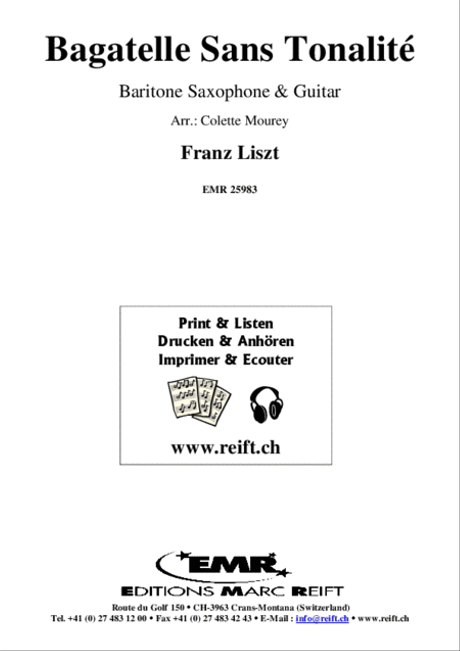 Bagatelle Sans Tonalite Bagatelle Sans Tonalite Baritone Saxophone scores gallery preview page 2