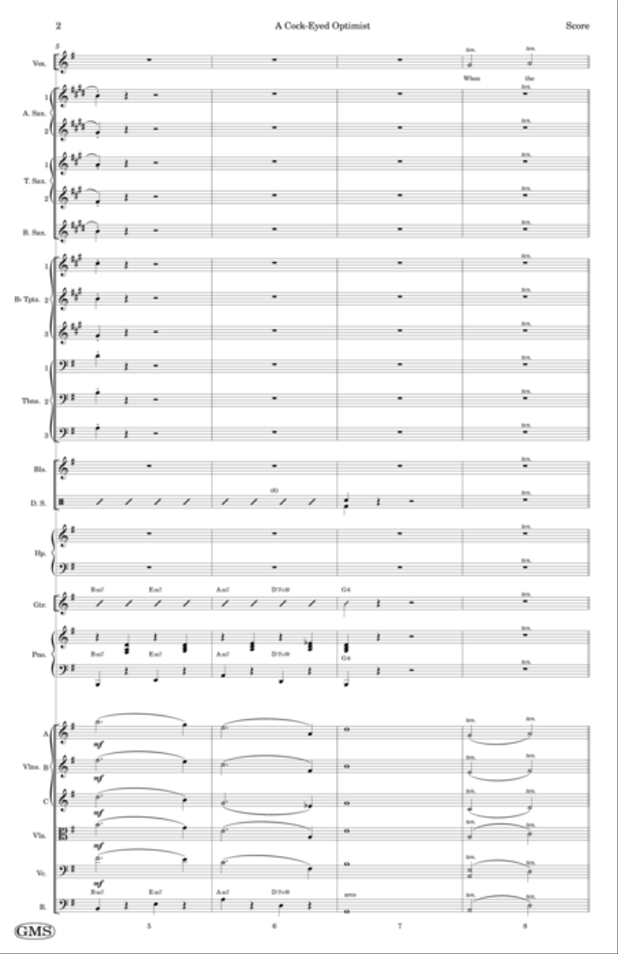 A Cock-eyed Optimist Jazz Ensemble scores gallery preview page 2