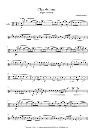 Clair de lune - Claude Debussy (Viola)