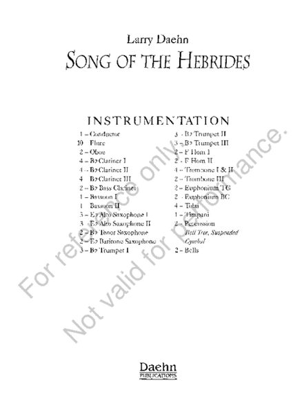 Song of the Hebrides image number null