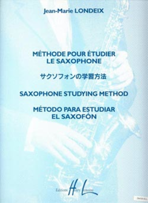 Book cover for Methode Pour Etudier Le Saxophone
