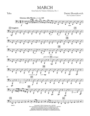 March from Suite for Variety Orchestra, No. 1 - Tuba
