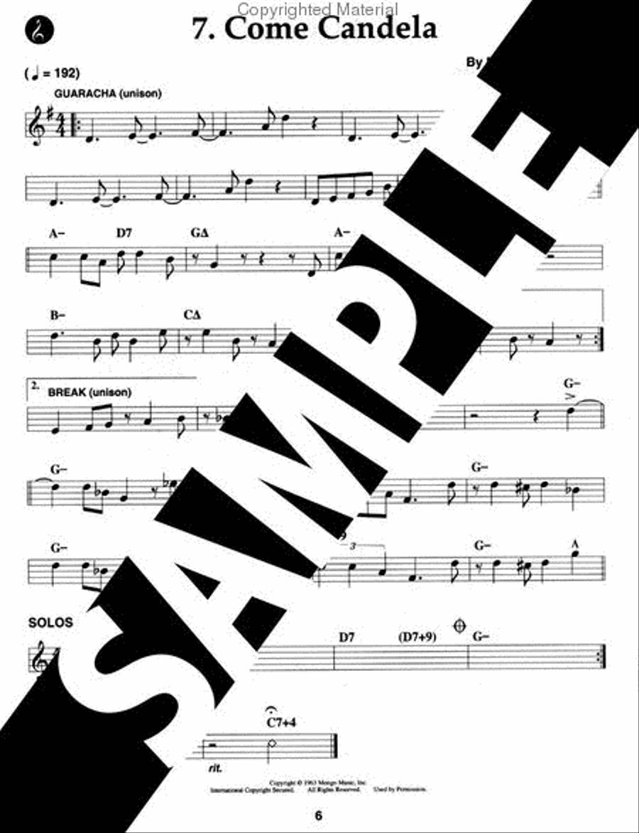Volume 64 - Salsa Latin Jazz Voice scores gallery preview page 5