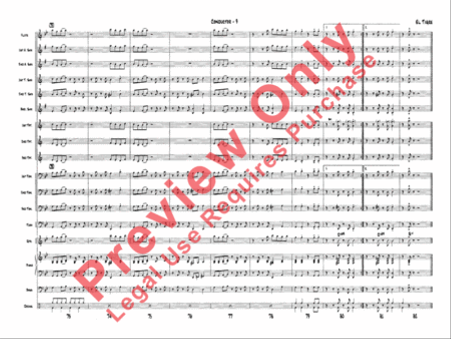 El Tigre Jazz Ensemble scores gallery preview page 12