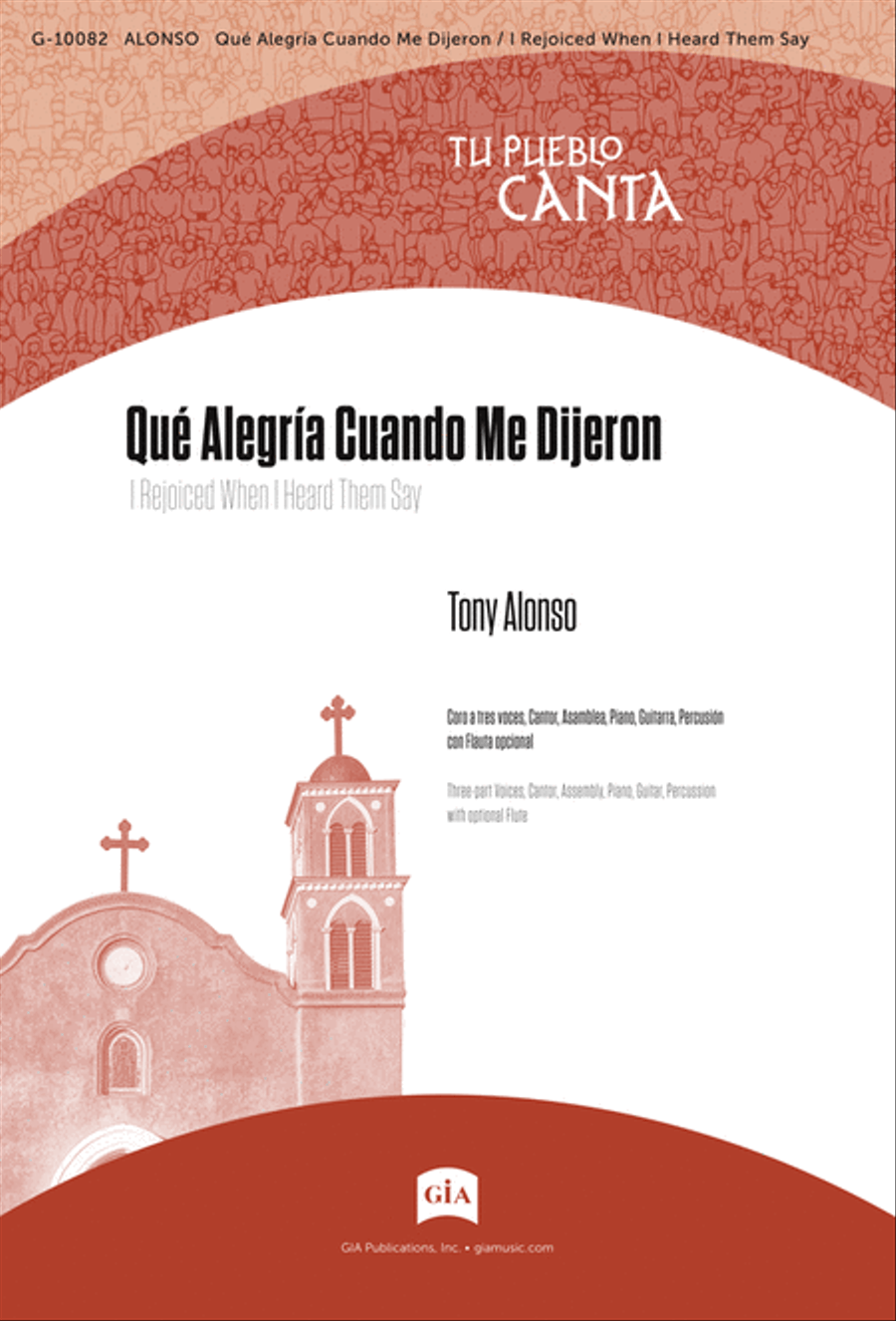 Qué Alegría Cuando Me Dijeron / I Rejoiced When I Heard Them Say 3-Part scores gallery preview page 1