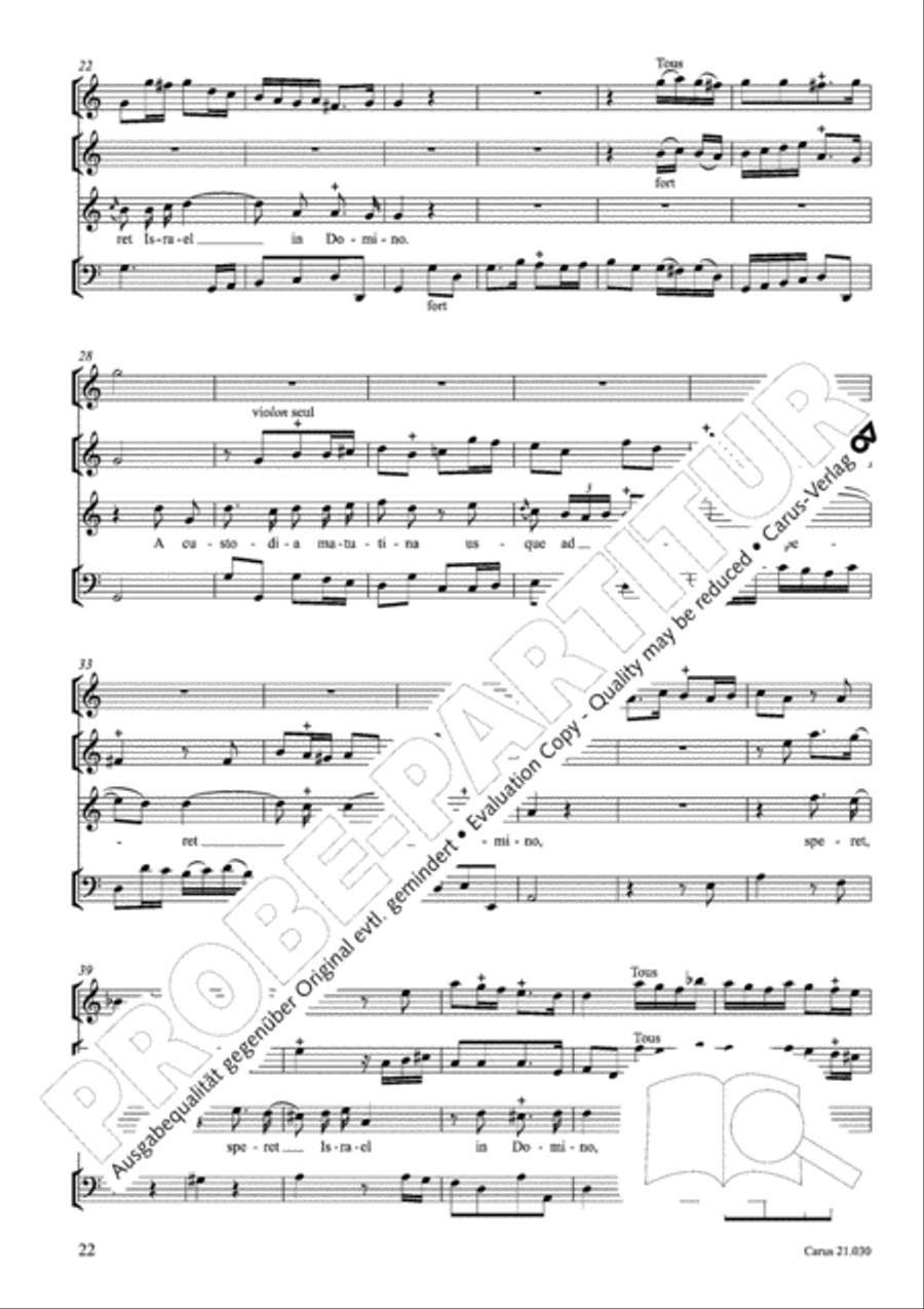 De profundis Men's Choir scores gallery preview page 23