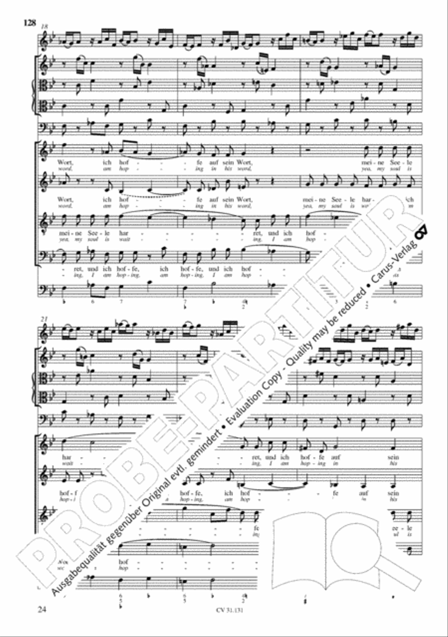 The Complete Sacred Vocal Works (Das geistliche Vokalwerk) Voice scores gallery preview page 129