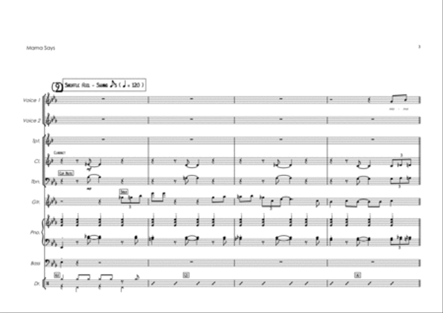 Mama Says Jazz Ensemble scores gallery preview page 3
