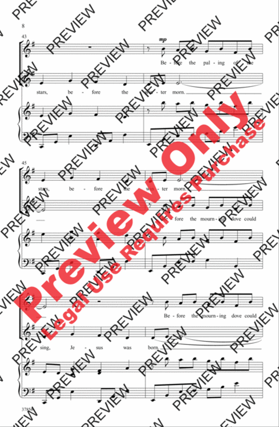 Born a Stranger Women's Choir scores gallery preview page 8