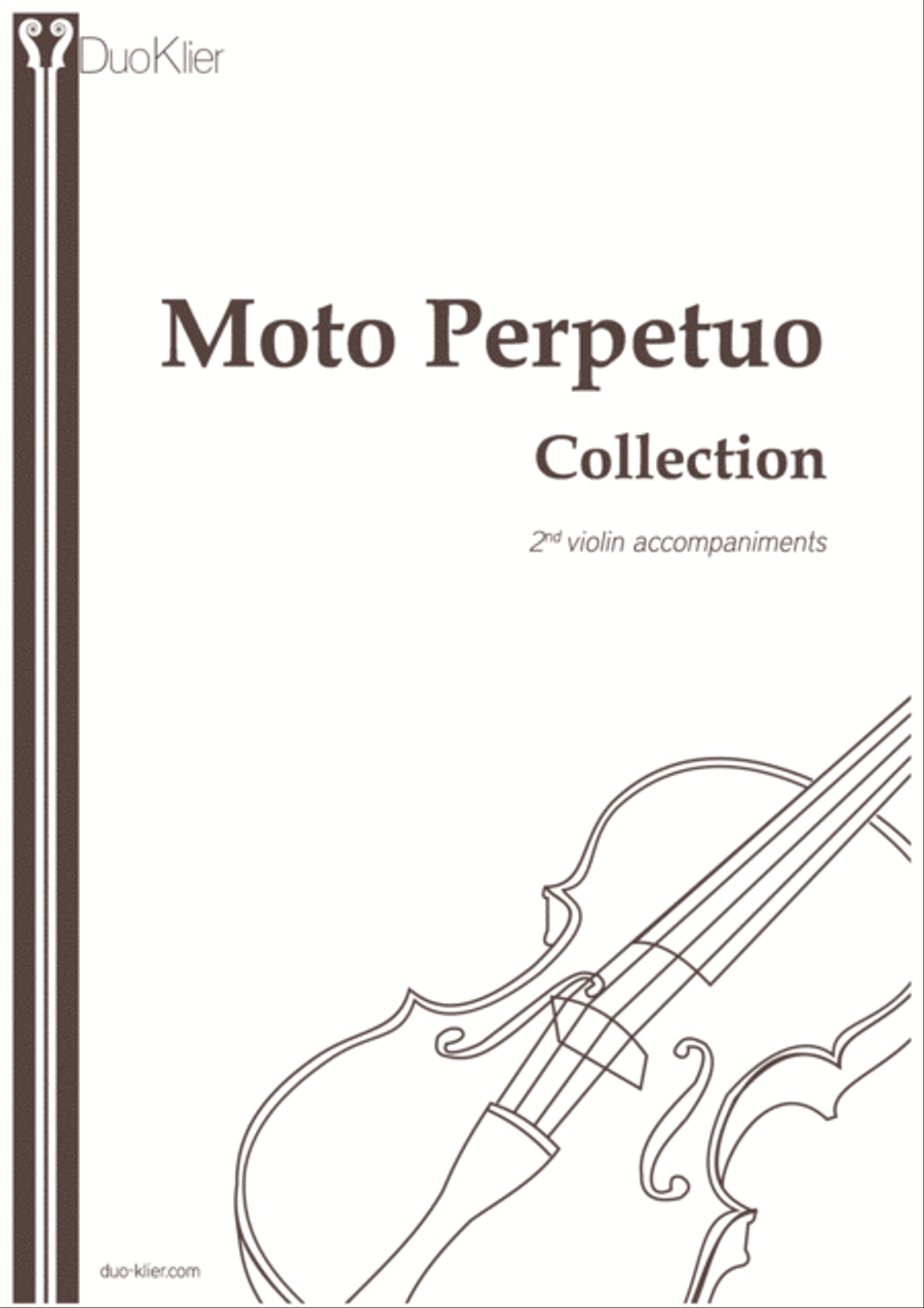 Violin Moto Perpetuo Collection, 2nd violin accompaniments Violin Solo scores gallery preview page 1