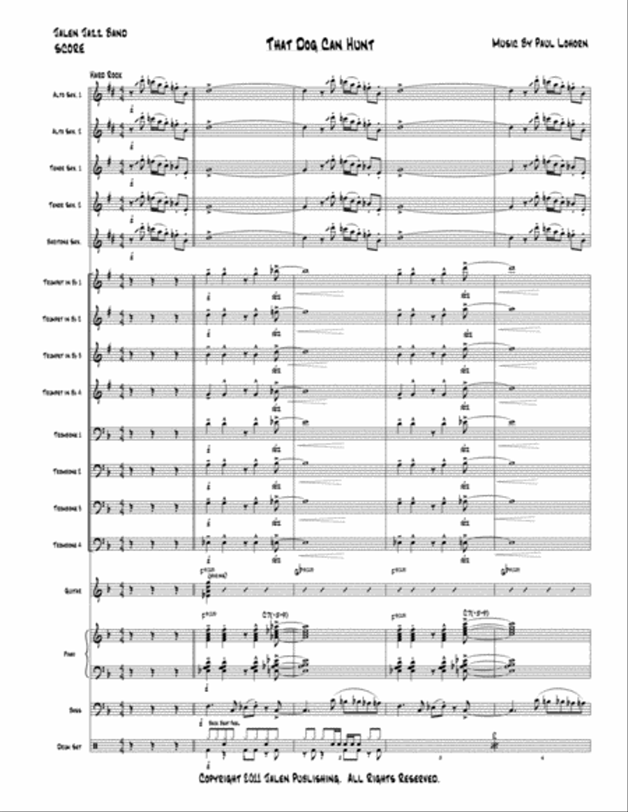 That Dog Can Hunt Jazz Ensemble scores gallery preview page 2