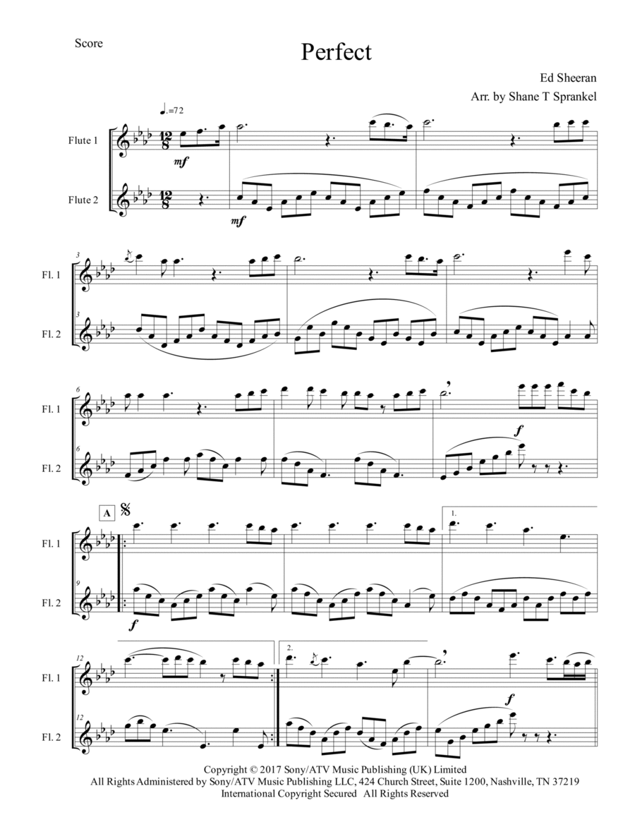 Perfect Flute Duet scores gallery preview page 1