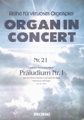 Pr Ludium Nr. 1 (aus “8 Kleine Pr Ludien Und Fugen Fur Orgel”) Fur Elektronische Orgel