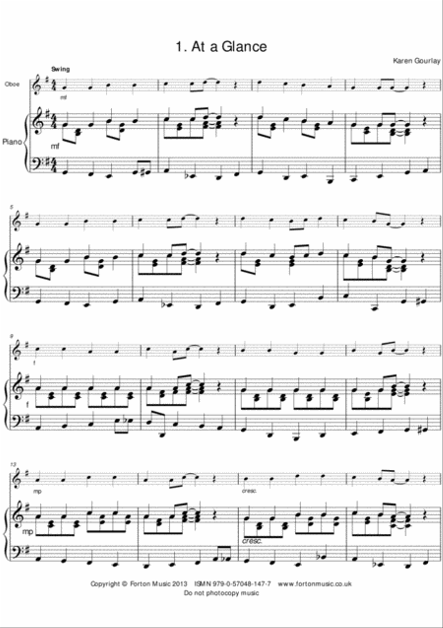High Five Oboe Piano Accompaniment scores gallery preview page 2