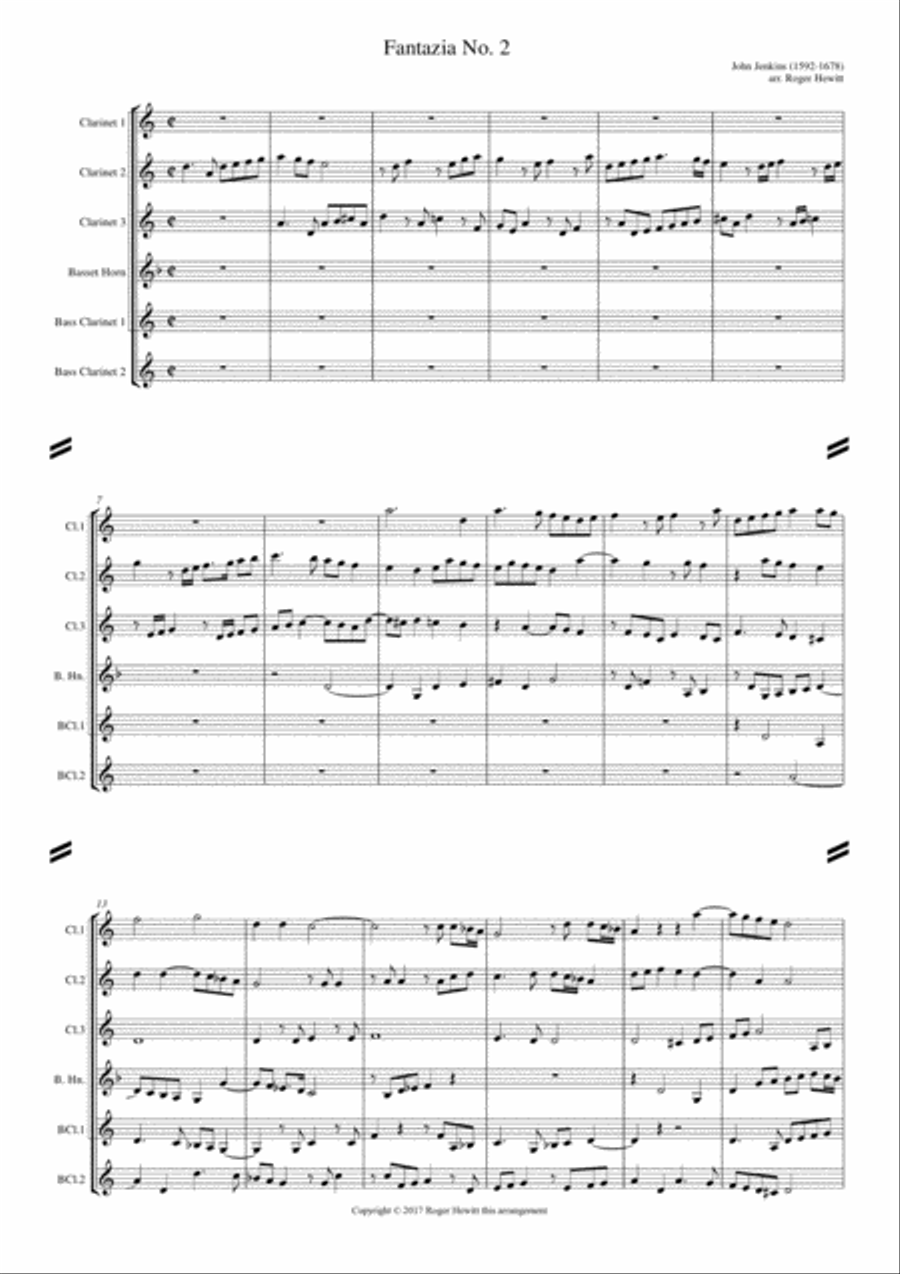 Jenkins - Fantazia No. 2 Small Ensemble scores gallery preview page 2
