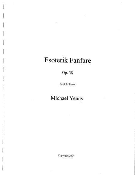 Esoterik Fanfare, op. 38 image number null