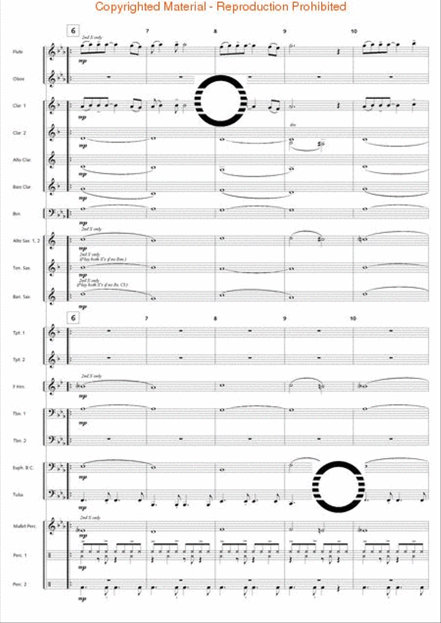 Bossa Nova Breeze Concert Band scores gallery preview page 3