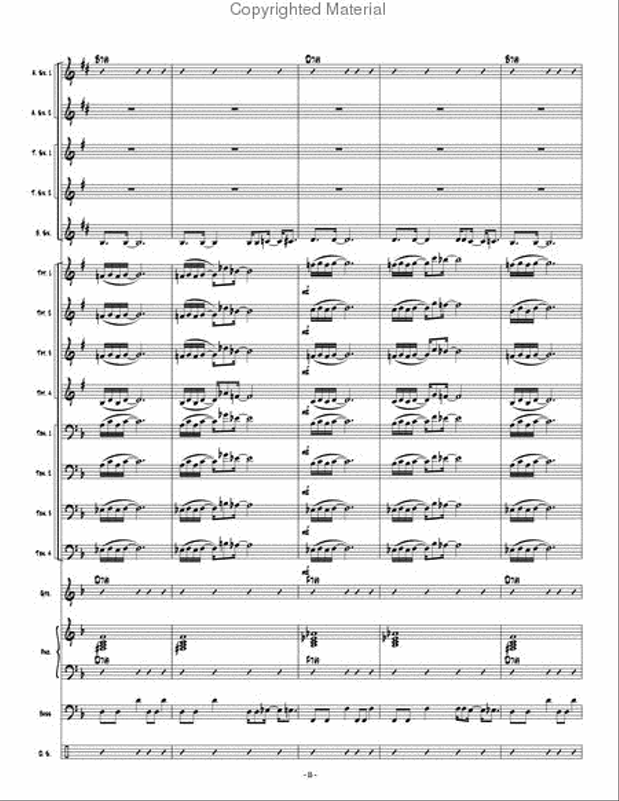 Psychopathic Cyber Freak Jazz Ensemble scores gallery preview page 16