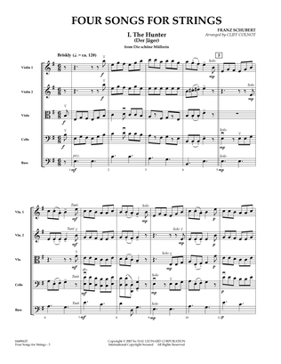 Book cover for Four Songs for Strings - Full Score