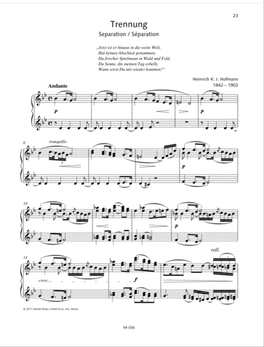 Separation from: Sketches afer J.V. Scheffels The Trumpeter of SA$?ckingen SA scores gallery preview page 2