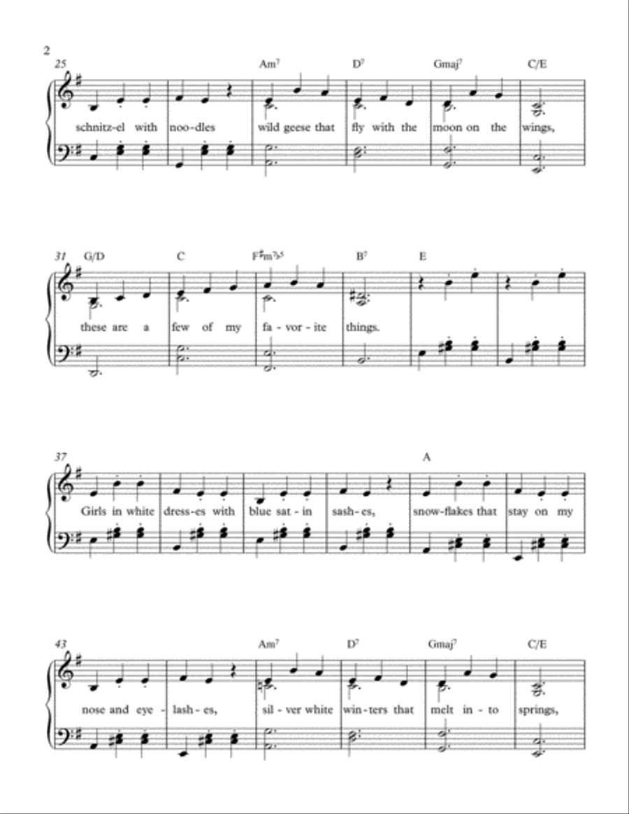 My Favorite Things Voice scores gallery preview page 2