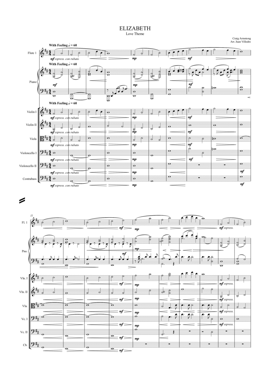 Elizabeth: The Golden Age Chamber Orchestra scores gallery preview page 1