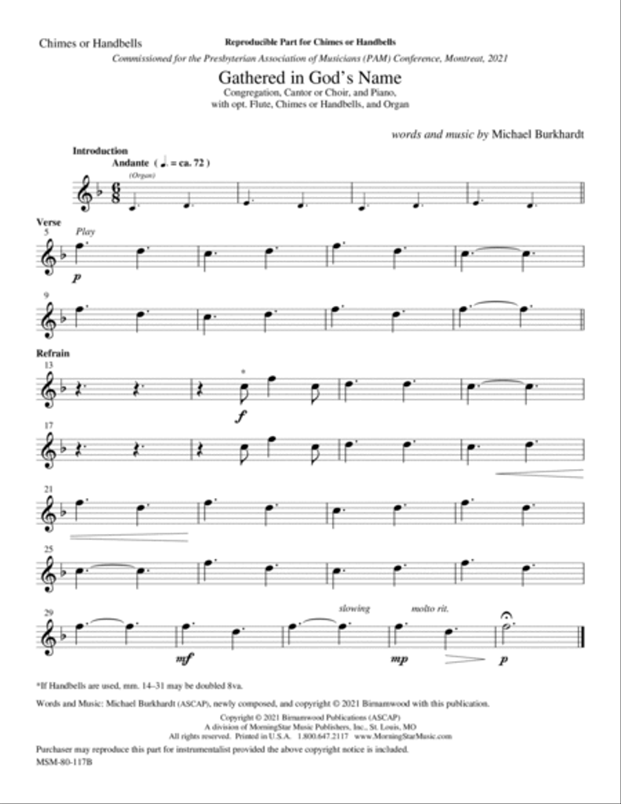 Gathered in God's Name Gathered in God's Name Choir scores gallery preview page 2