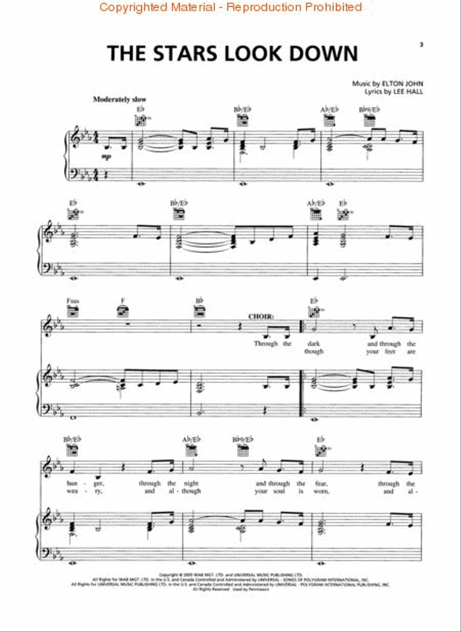 Billy Elliot: The Musical Piano, Vocal scores gallery preview page 2