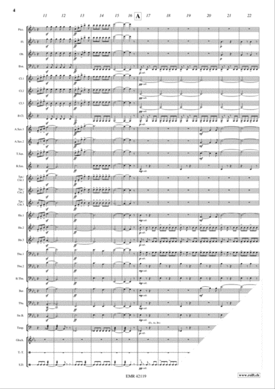 Back To Gaya Concert Band scores gallery preview page 4