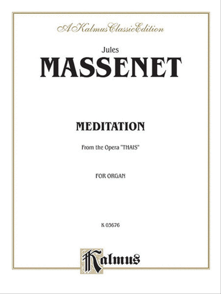 Meditation from the Opera Thaïs Small Ensemble scores gallery preview page 1