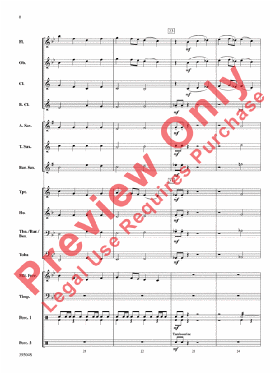 Encore! Encore! Concert Band scores gallery preview page 8