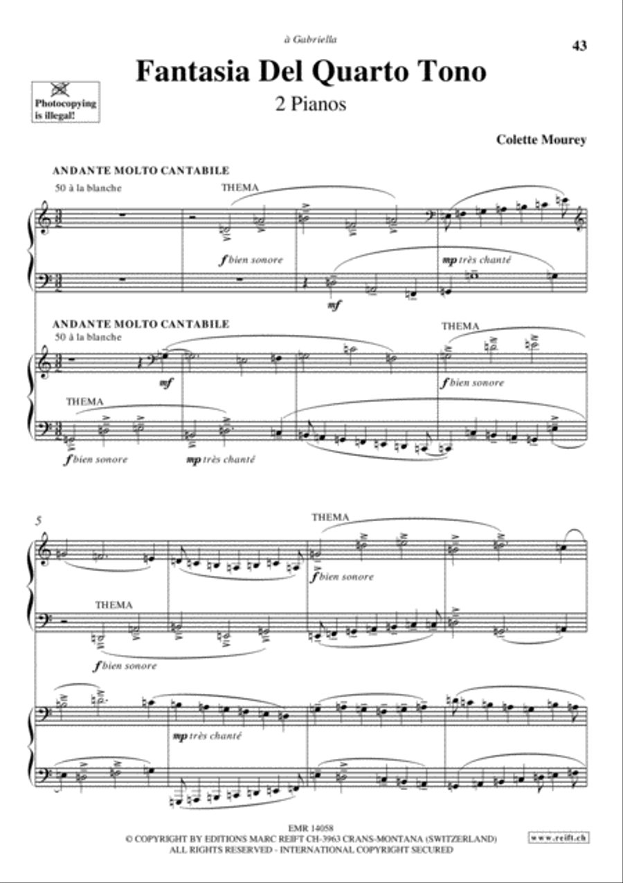 Fantasia Fantasia Piano Duet scores gallery preview page 9