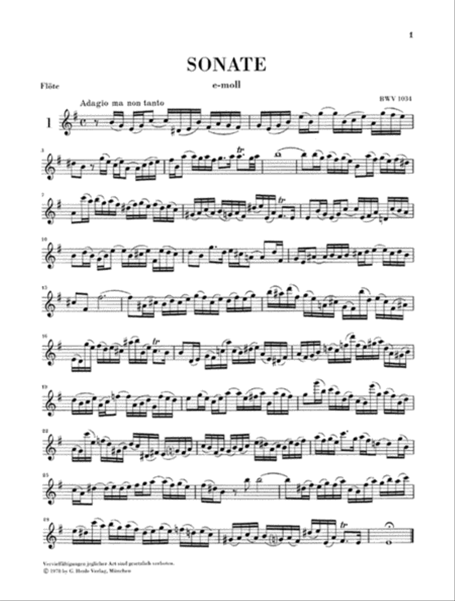 Flute Sonatas – Volume 1 Flute Solo scores gallery preview page 3